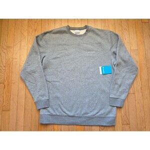 NEW Columbia Fleece Sweatshirt Mens XL Long Sleeve Crew Neck Embroidered Gray